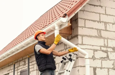 Pose et remplacement de gouttières à Tilhouse